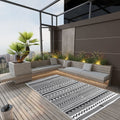 Outdoor-Teppich ARAKIL Schwarz 160x230 cm PP