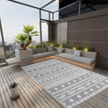 Outdoor-Teppich ARAKIL Grau 190x290 cm PP