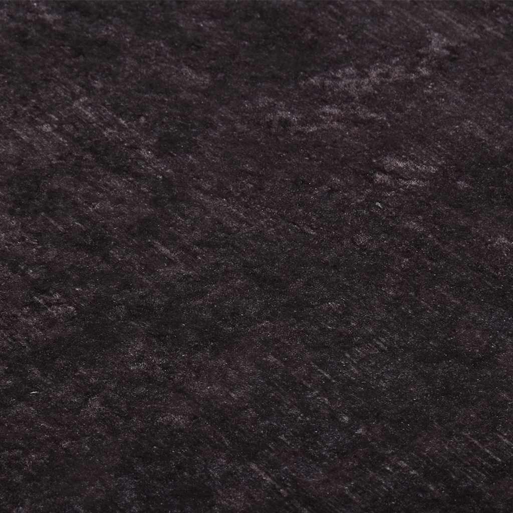 Teppich Waschbar 120x180 cm Schwarz und Golden