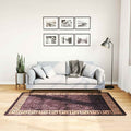 Teppich Waschbar 120x180 cm Schwarz und Golden