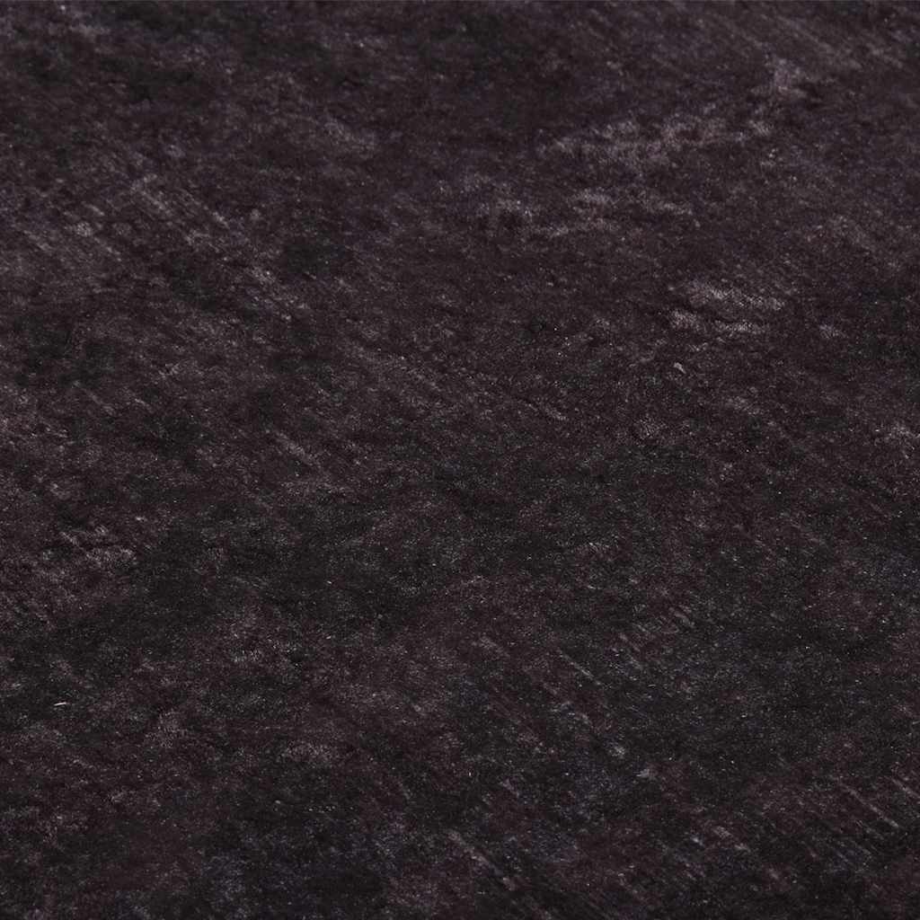 Teppich Waschbar Schwarz und Golden 160x230 cm