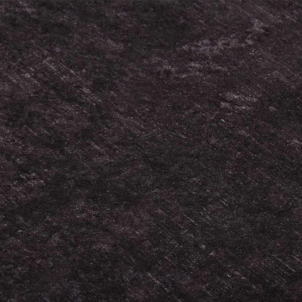 Teppich Waschbar Schwarz und Golden 190x300 cm