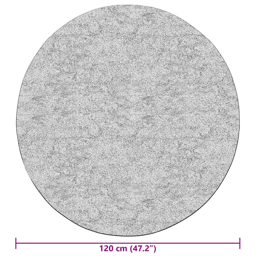 Teppich Waschbar Schwarz und Golden φ120 cm