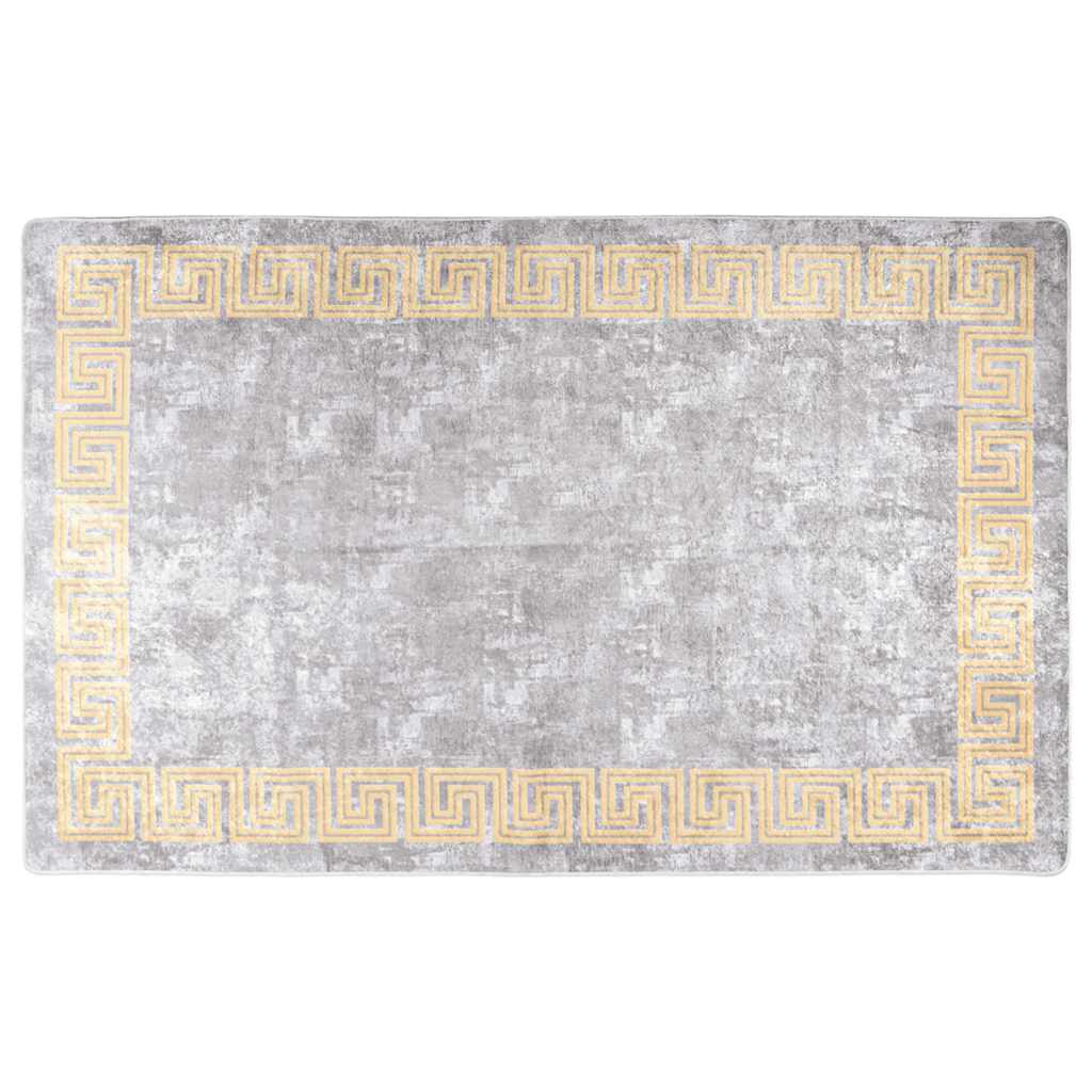 Teppich Waschbar 80x150 cm Grau