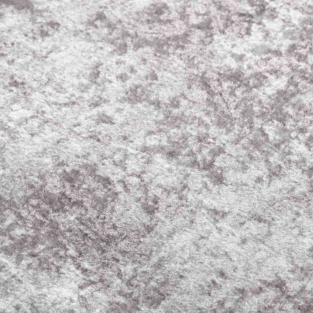 Teppich Waschbar 80x150 cm Grau