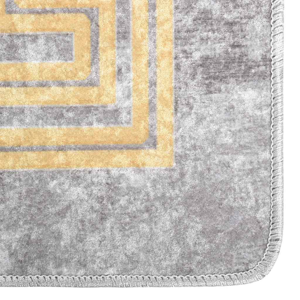 Teppich Waschbar Grau 190x300 cm
