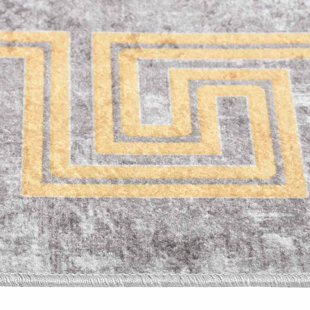 Teppich Waschbar Grau 190x300 cm