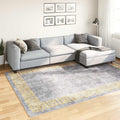 Teppich Waschbar Grau 190x300 cm