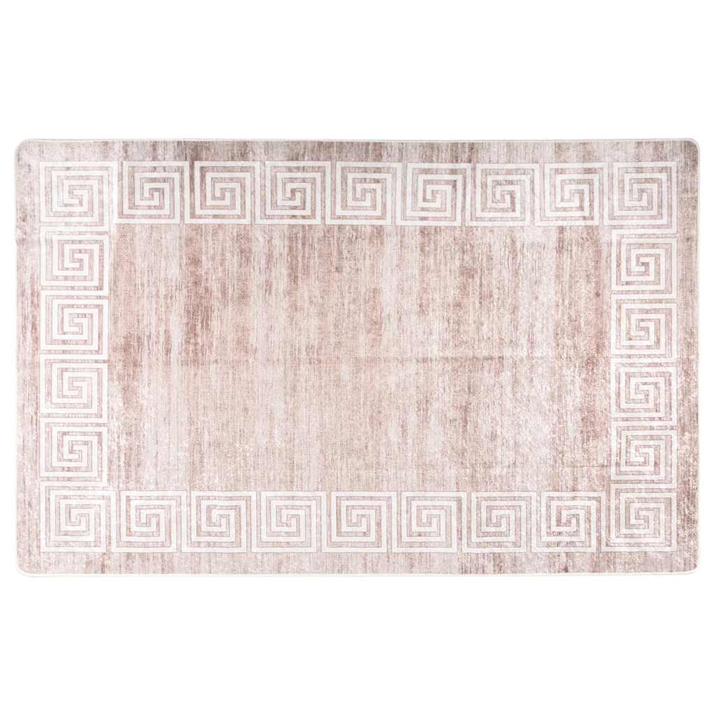 Teppich Waschbar 80x150 cm Beige