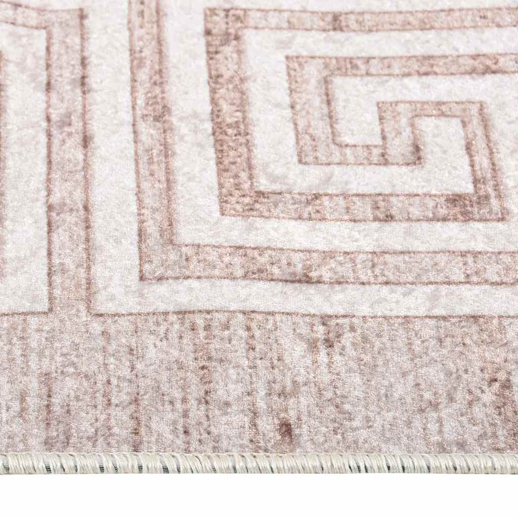 Teppich Waschbar 80x150 cm Beige