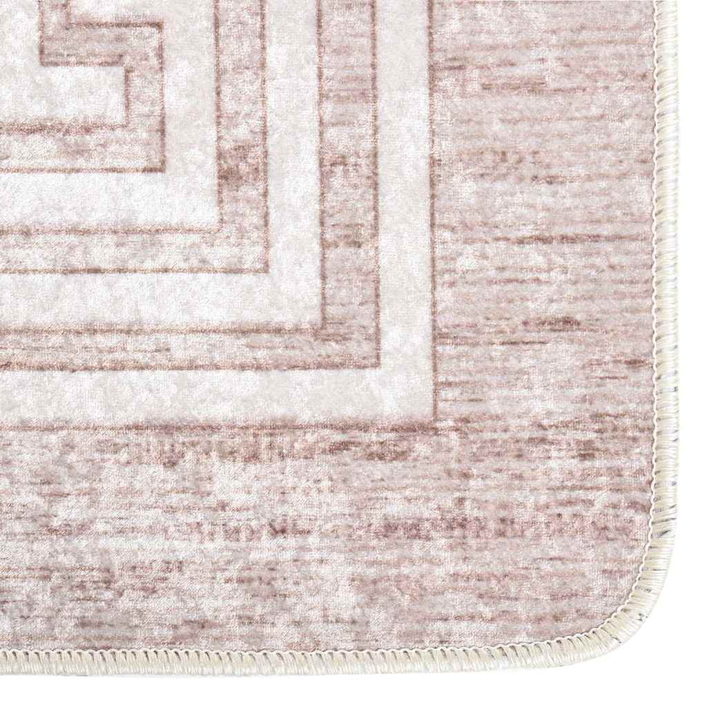 Teppich Waschbar 80x150 cm Beige