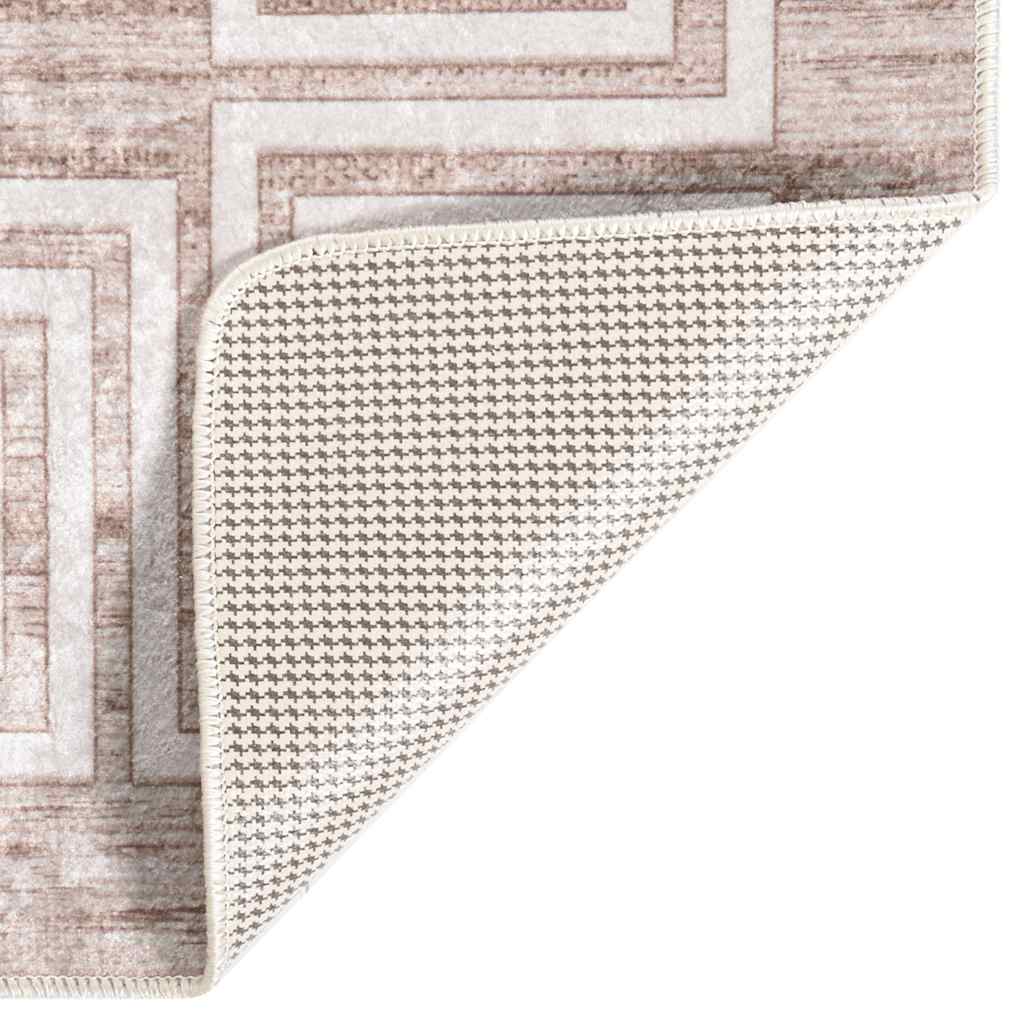 Teppich Waschbar Beige 160x230 cm