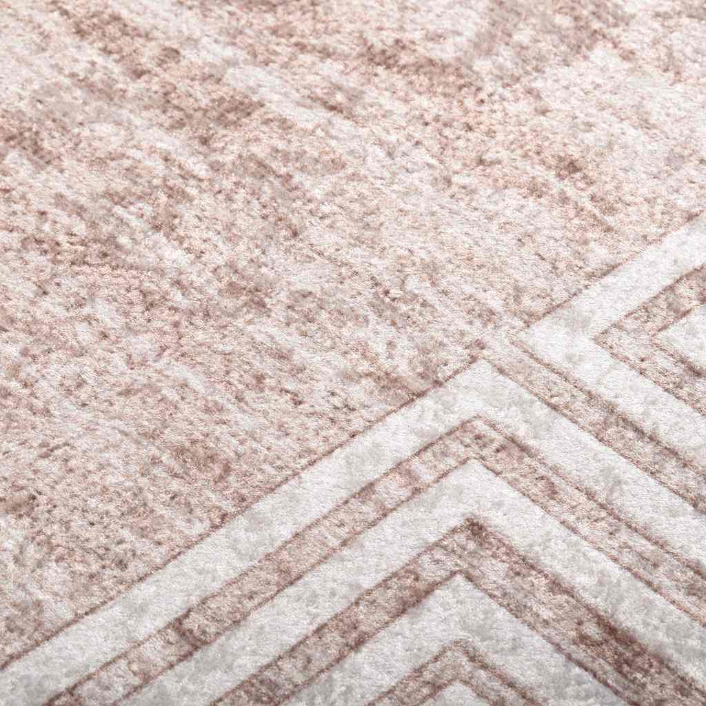 Teppich Waschbar Beige 160x230 cm