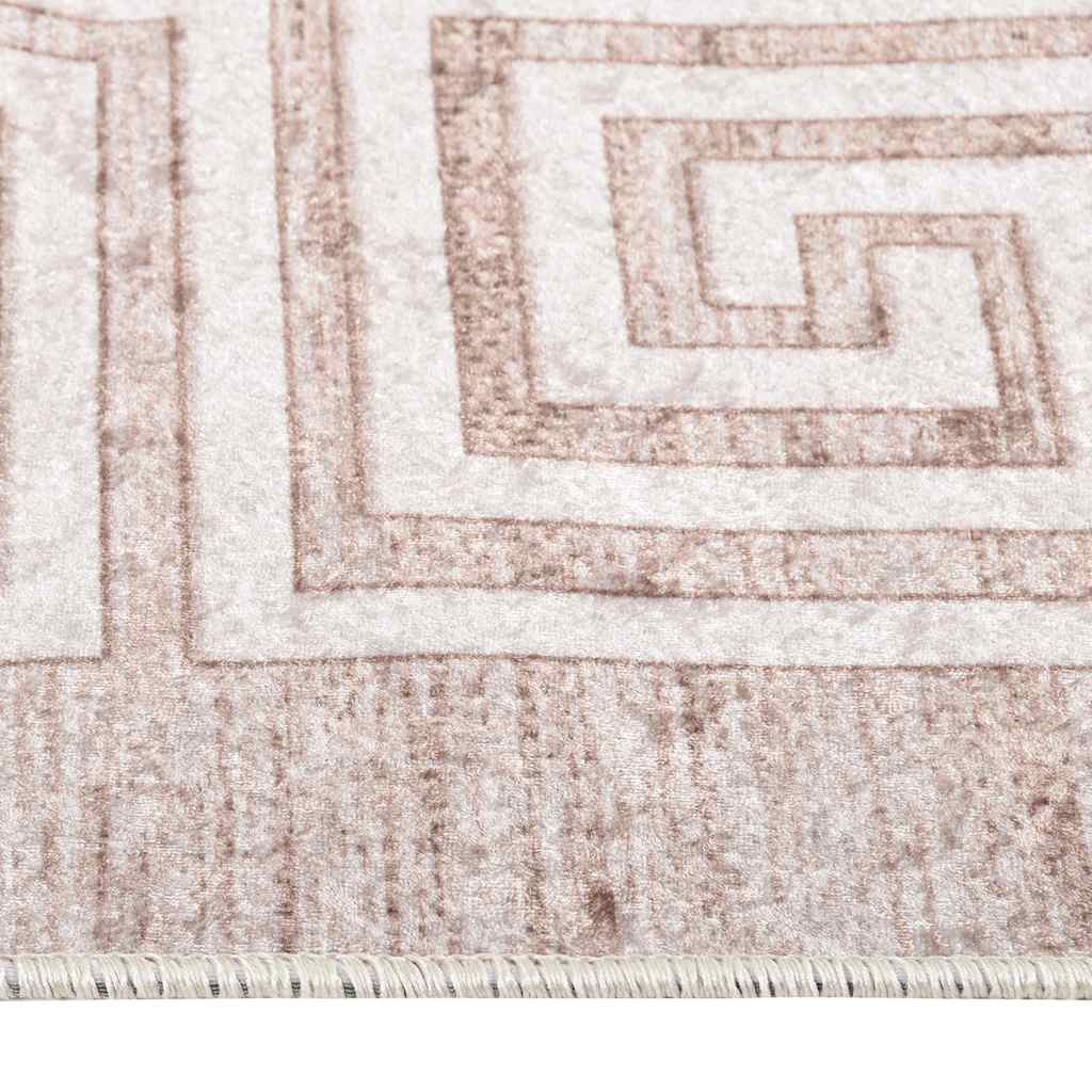 Teppich Waschbar Beige 190x300 cm