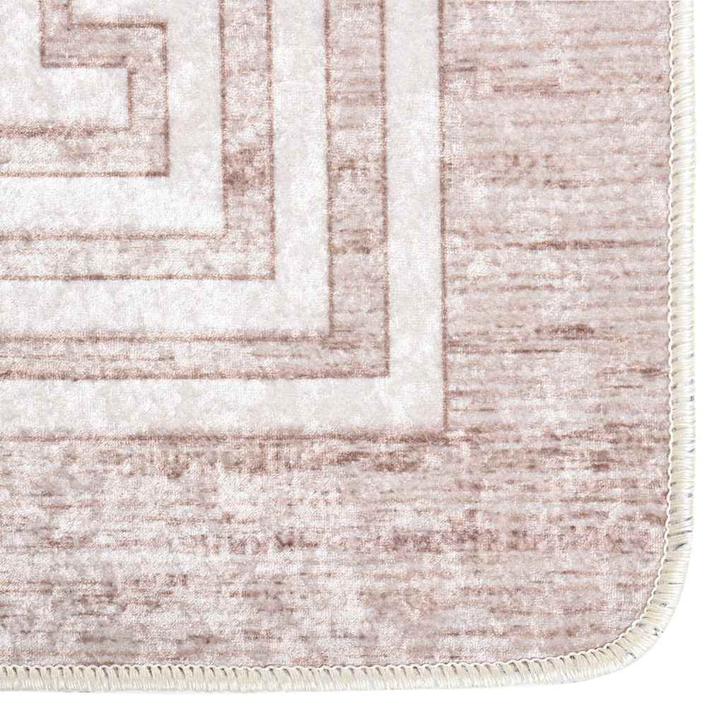 Teppich Waschbar Beige 190x300 cm