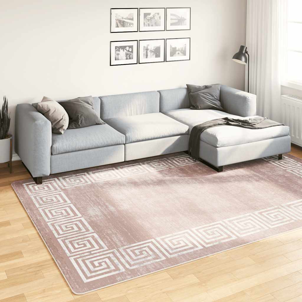 Teppich Waschbar Beige 190x300 cm