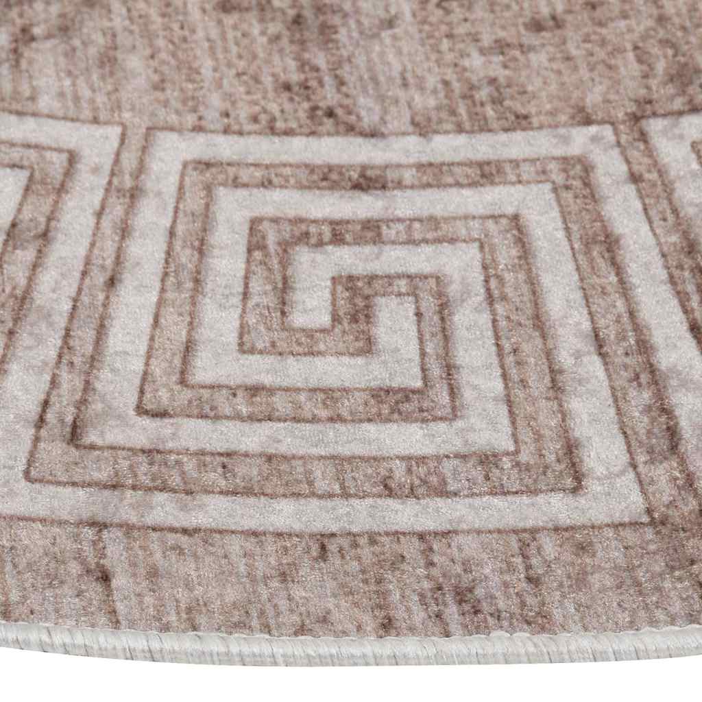 Teppich Waschbar 120 cm Beige