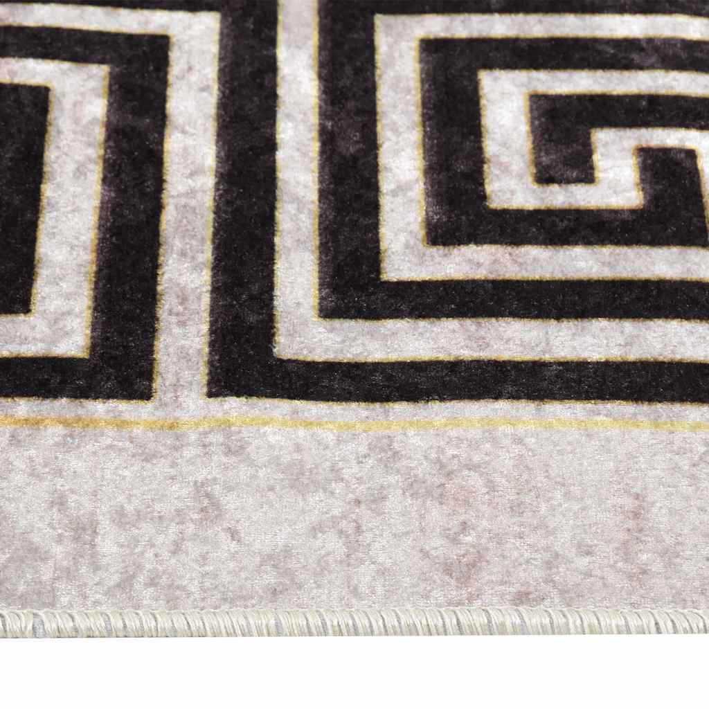 Teppich Waschbar 80x150 cm Hellbeige
