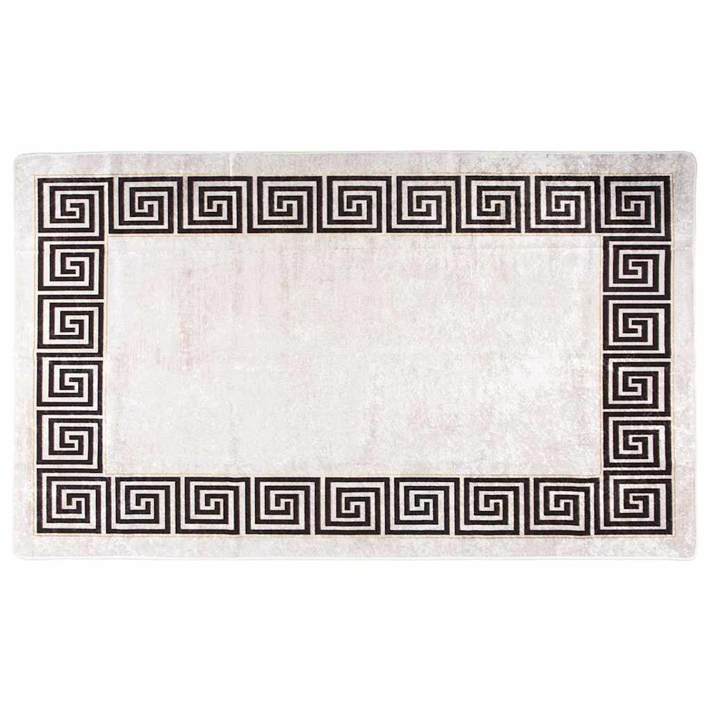 Teppich Waschbar 120x180 cm Hellbeige