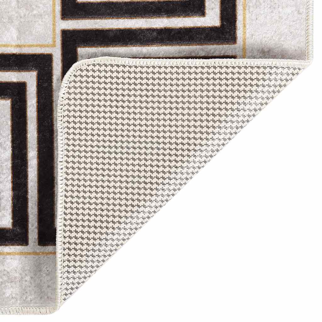 Teppich Waschbar 120x180 cm Hellbeige