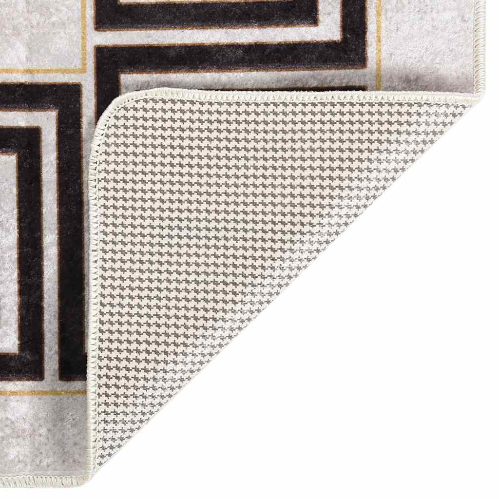 Teppich Waschbar 190x300 cm Hellbeige