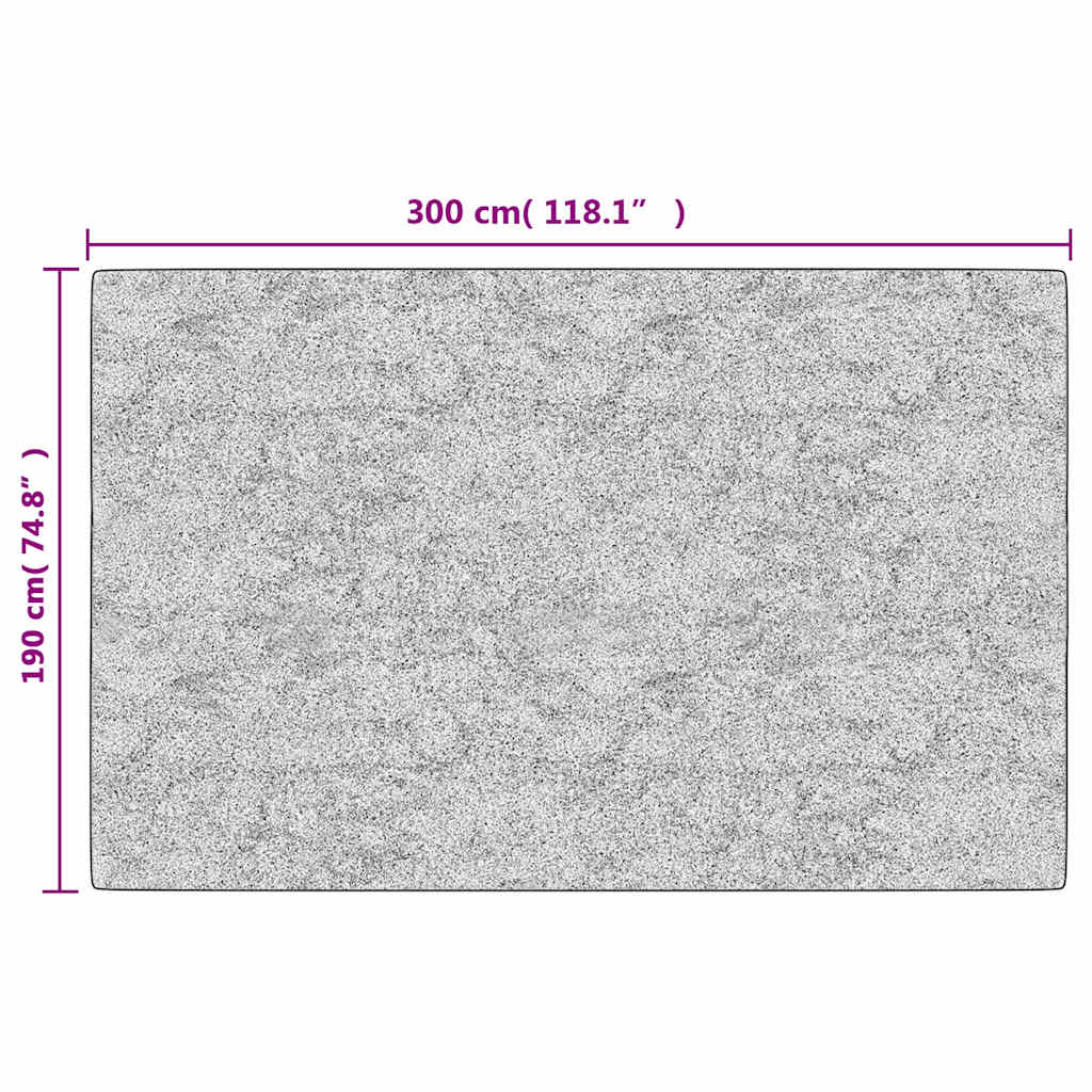 Teppich Waschbar 190x300 cm Hellbeige