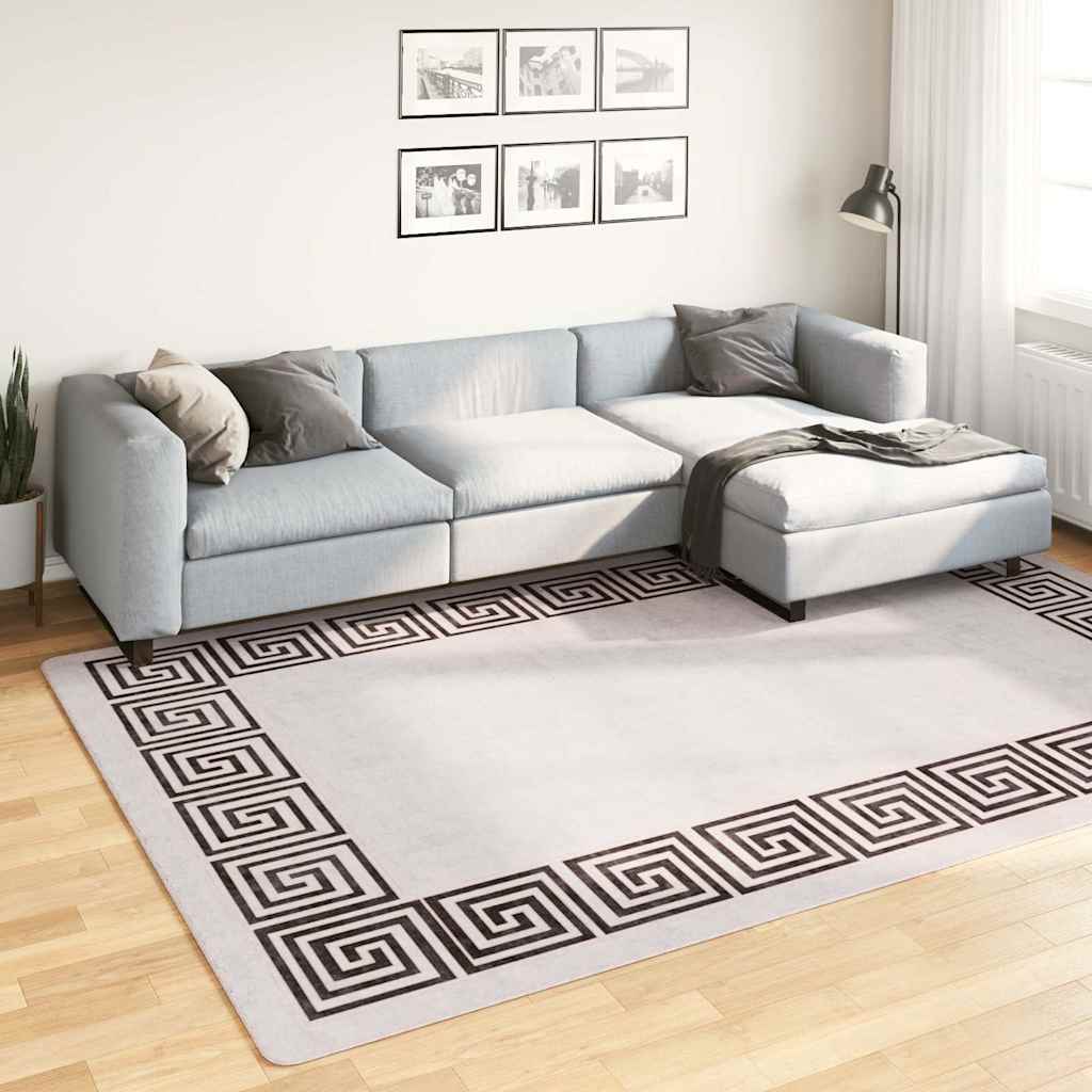 Teppich Waschbar 190x300 cm Hellbeige
