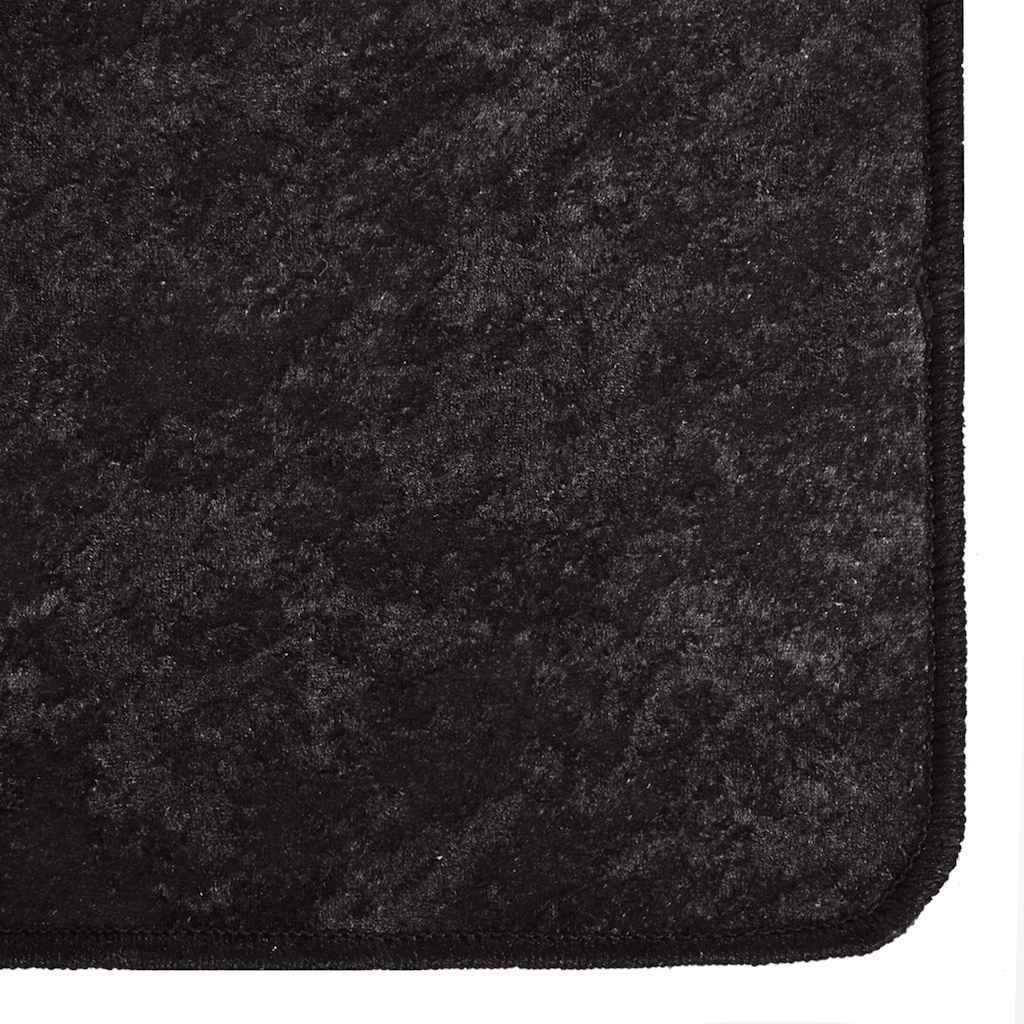 Teppich Waschbar Anthrazit 120x180 cm