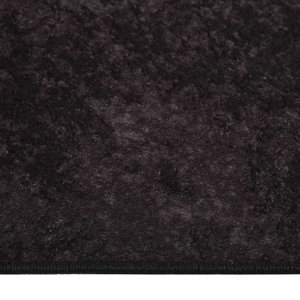 Teppich Waschbar 160x230 cm Anthrazit