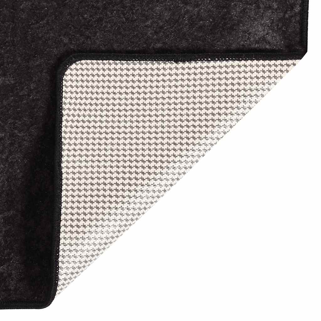 Teppich Waschbar 190x300 cm Anthrazit