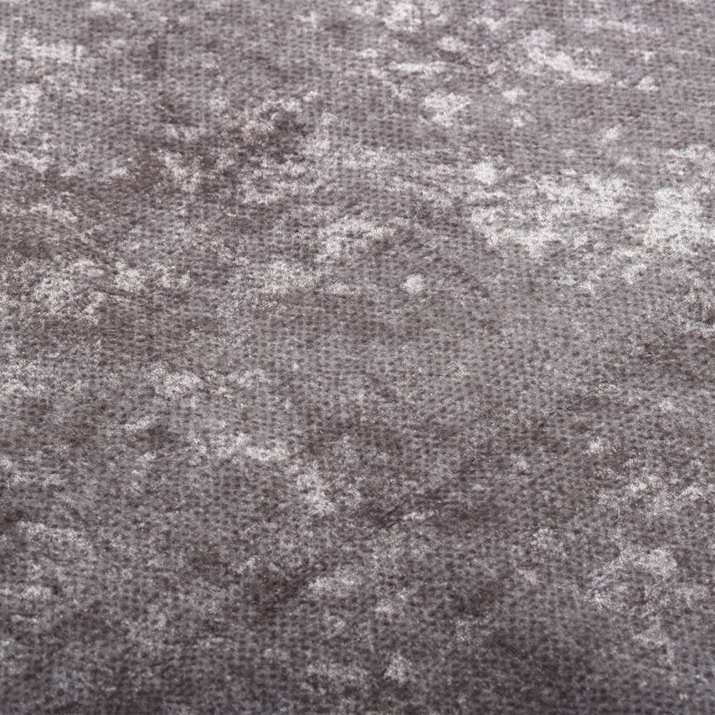 Teppich Waschbar 80x150 cm Grau
