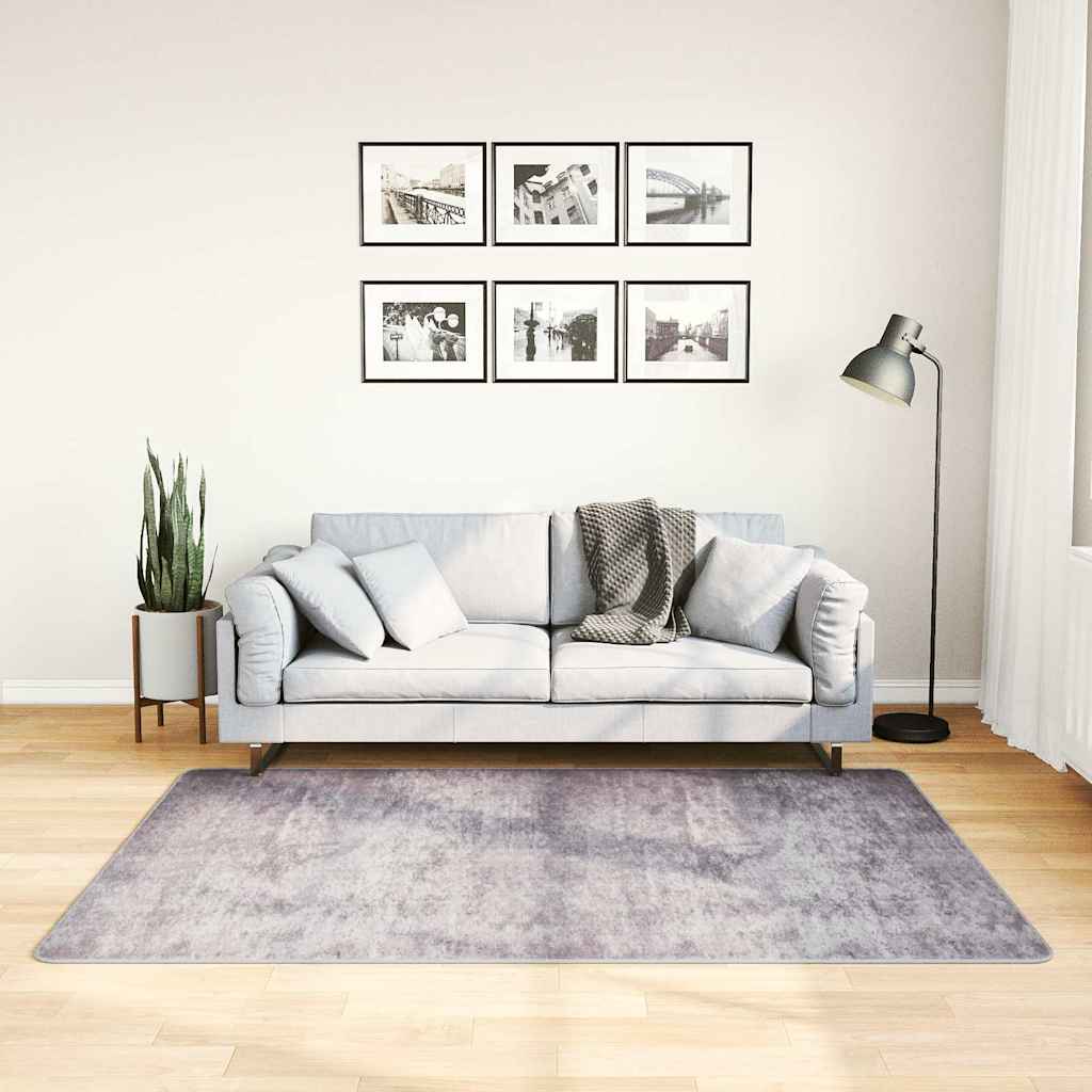 Teppich Waschbar Grau 120x180 cm