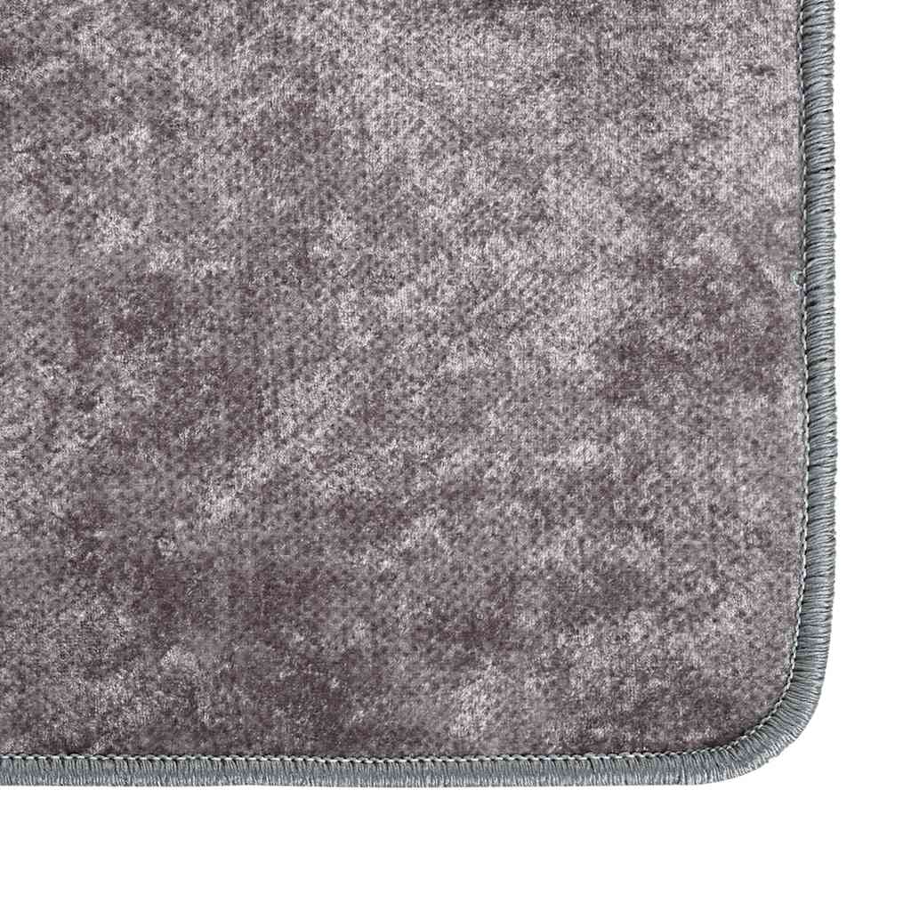 Teppich Waschbar Grau 190x300 cm