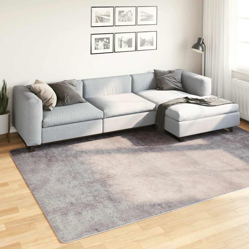 Teppich Waschbar Grau 190x300 cm