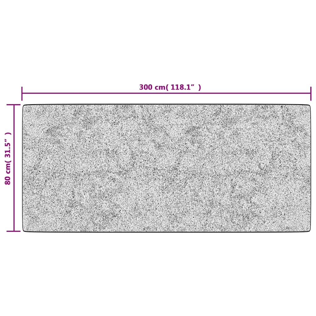 Teppich Waschbar Patchwork 80x300 cm Mehrfarbig