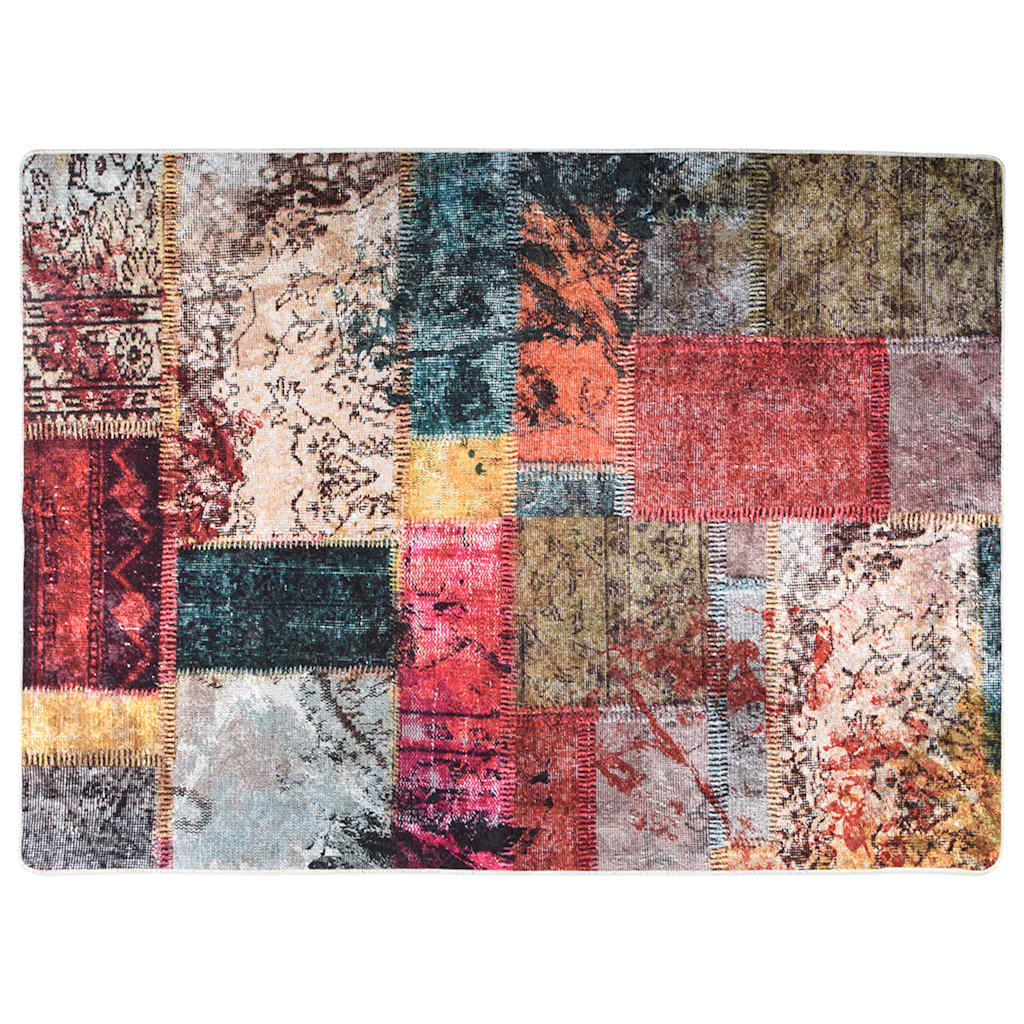 Teppich Waschbar Patchwork Mehrfarbig 120x180 cm