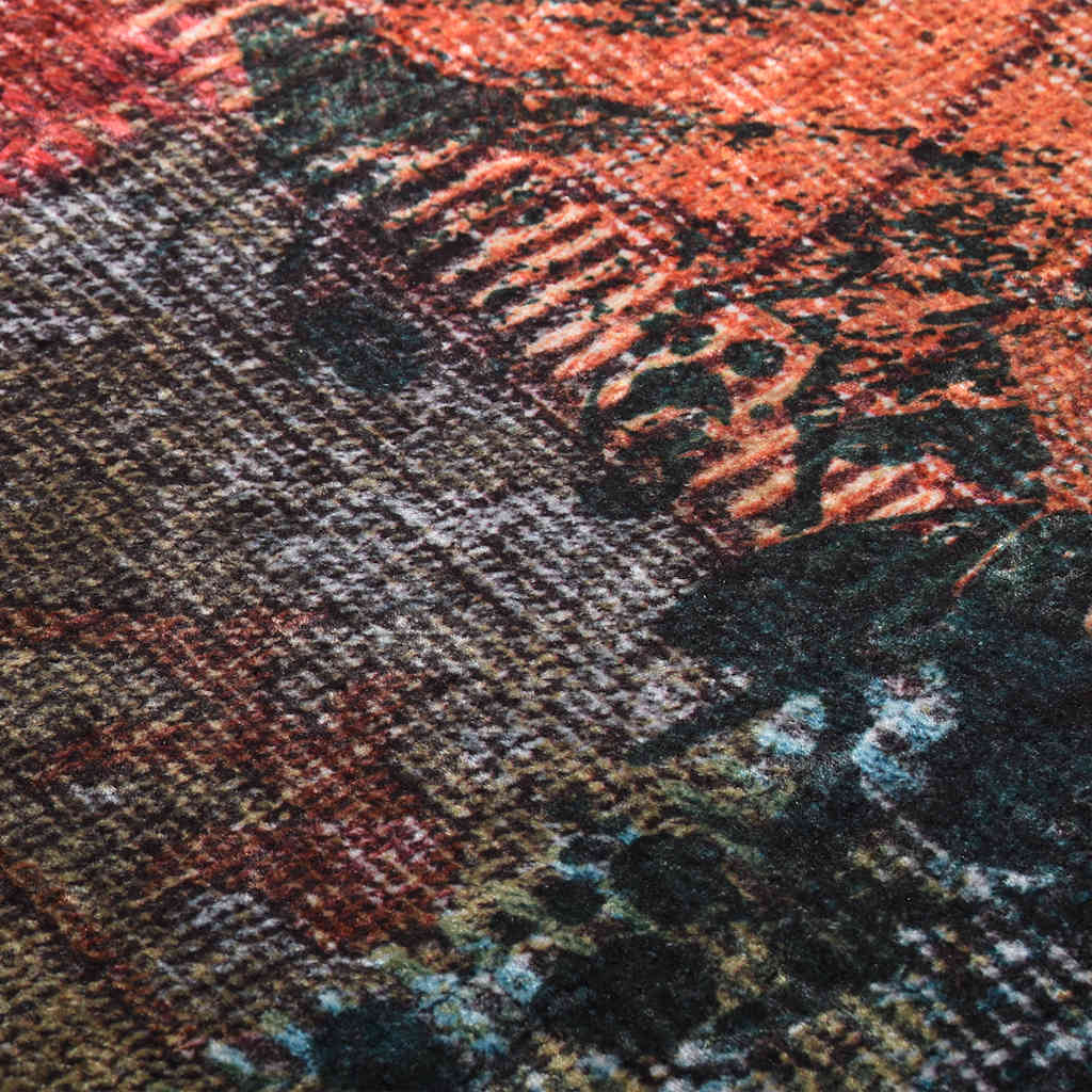Teppich Waschbar Patchwork Mehrfarbig 160x230 cm