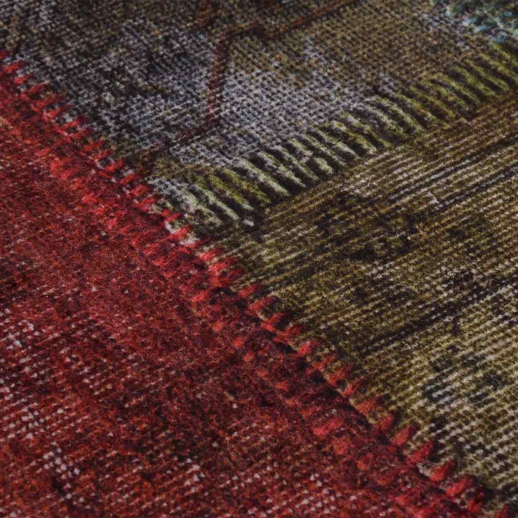 Teppich Waschbar Patchwork Mehrfarbig φ120 cm