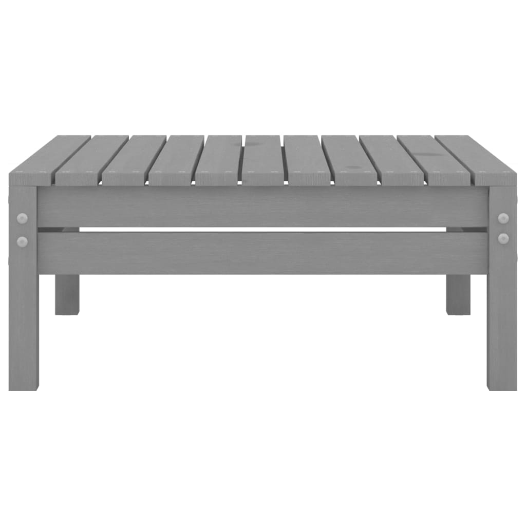 3-tlg. Garten-Lounge-Set Massivholz Kiefer Grau