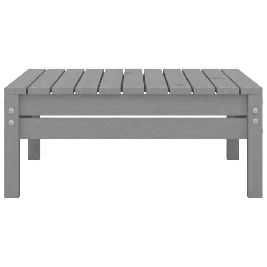 3-tlg. Garten-Lounge-Set Massivholz Kiefer Grau