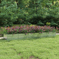 Garten-Hochbeet 400x80x45 cm Verzinkter Stahl Silber