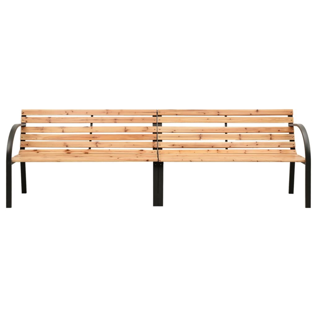 Doppel-Gartenbank 241 cm Spießtanne Massivholz