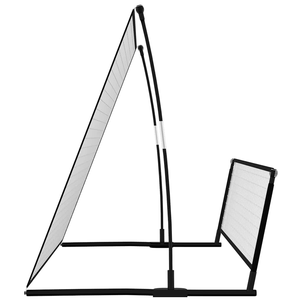 2-in-1 Rebounder und Fußballtor 202x104x120 cm Stahl
