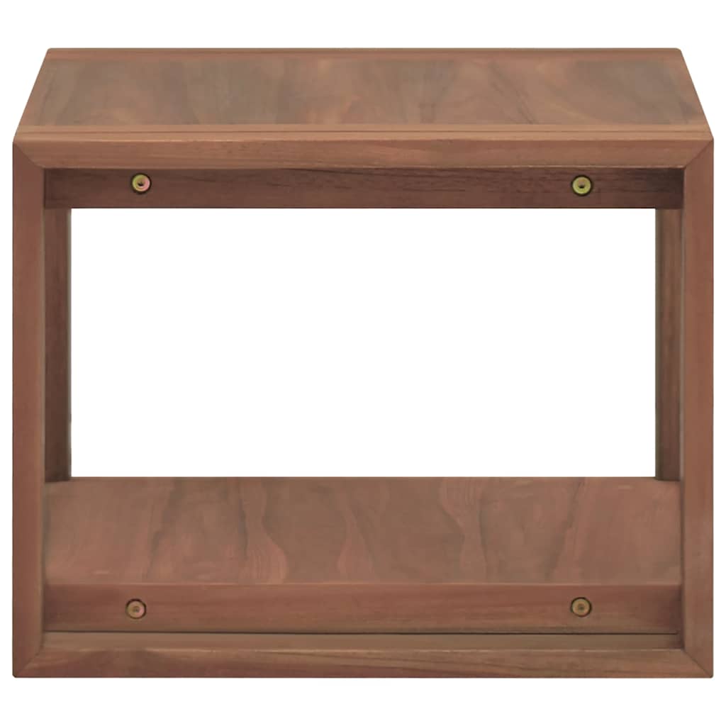 Wand-Badregal 45x45x35 cm Massivholz Teak