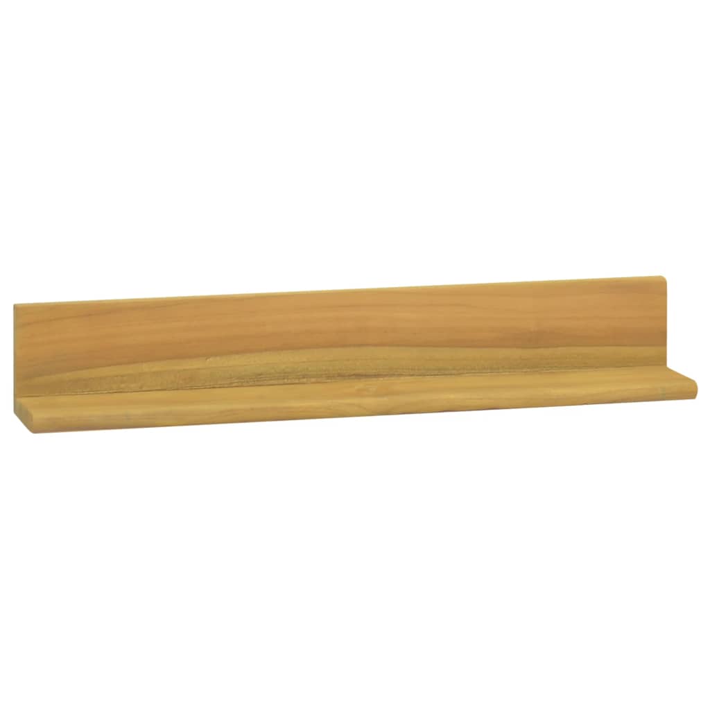 Wandregale 2 Stk. 60x10x10 cm Massivholz Teak