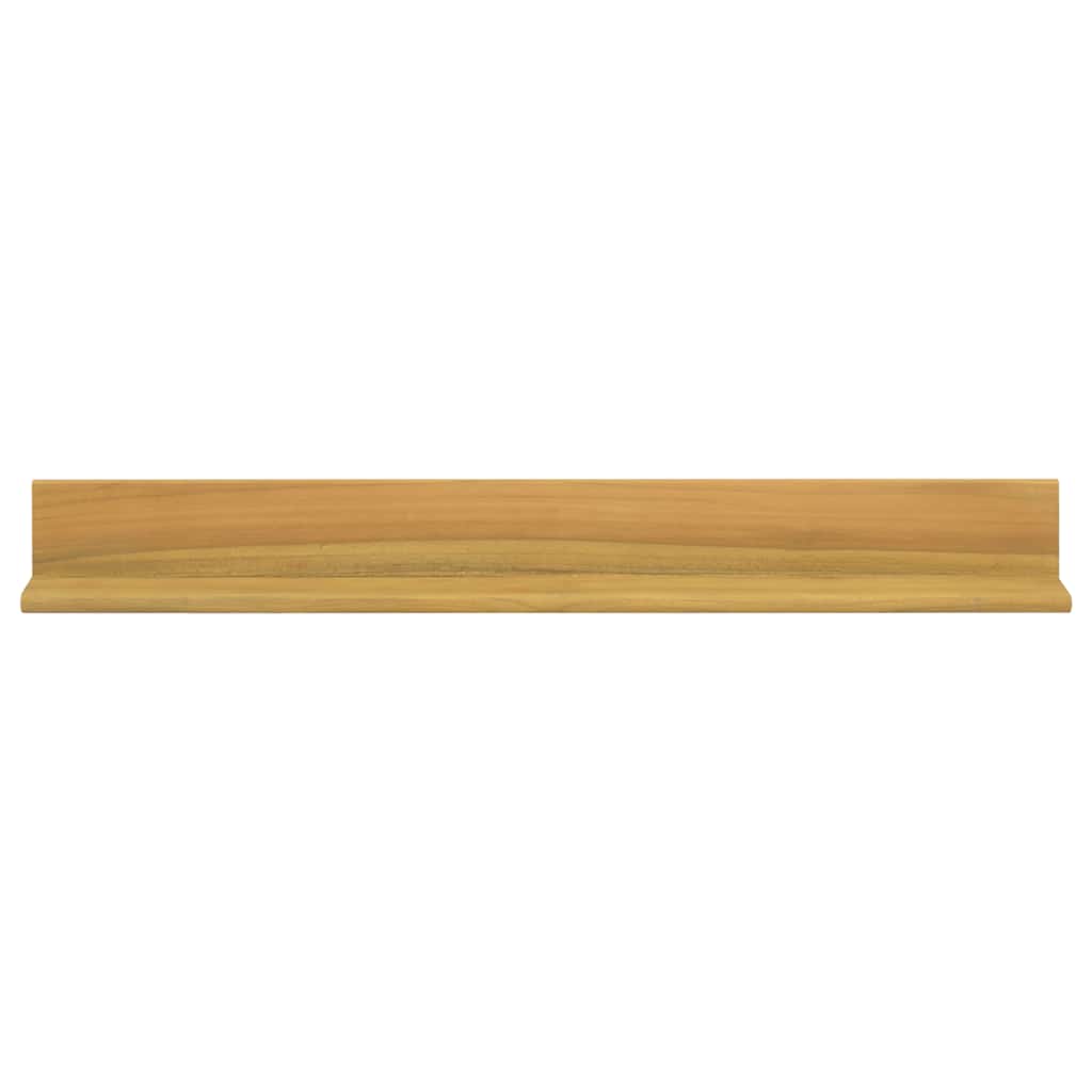 Wandregale 2 Stk. 90x10x10 cm Massivholz Teak
