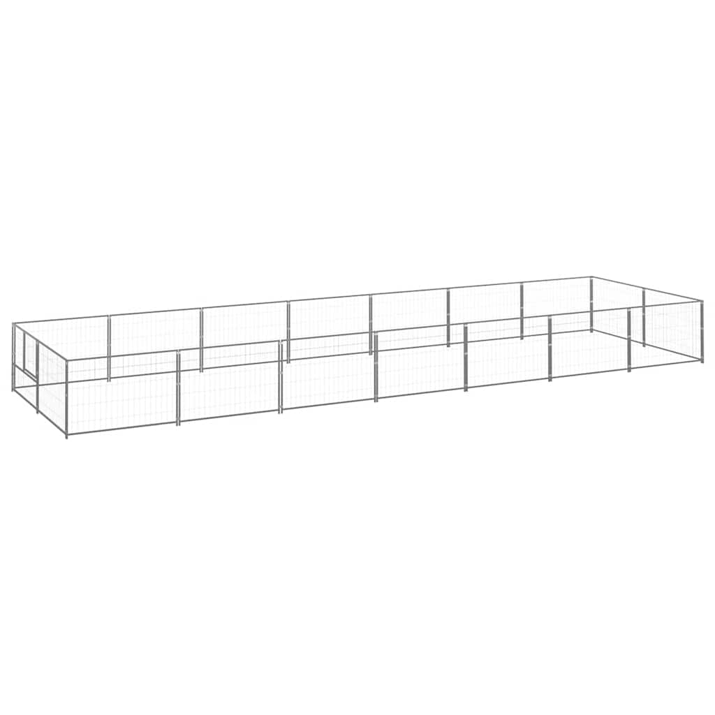 Hundezwinger Silbern 14 m² Stahl