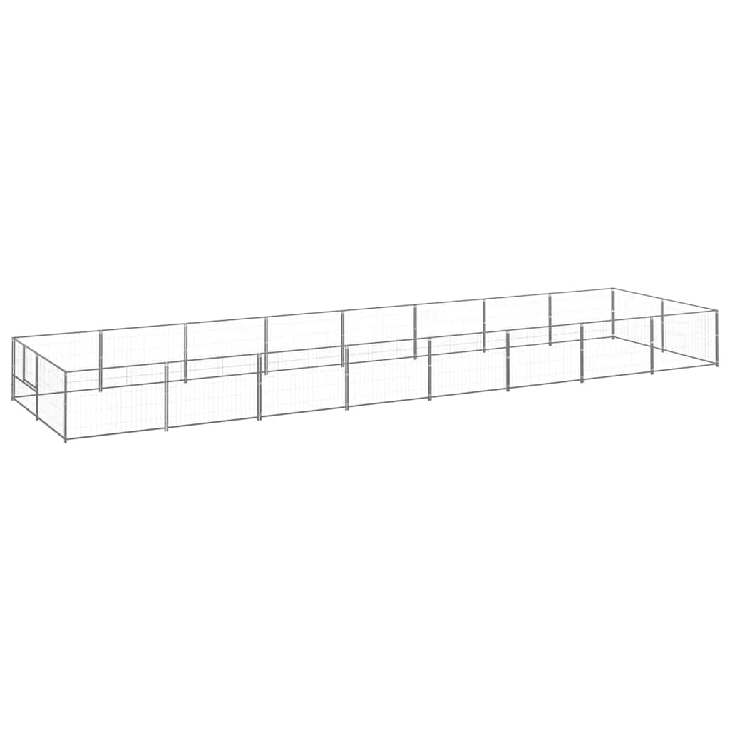 Hundezwinger Silbern 16 m² Stahl