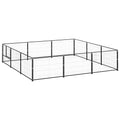 Hundezwinger Schwarz 9 m² Stahl