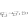 Hundezwinger Schwarz 24 m² Stahl